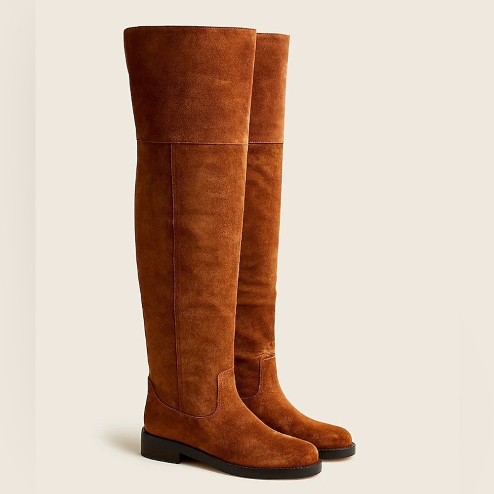 J Crew Boots Suede over-the-knee riding Womens Size 7